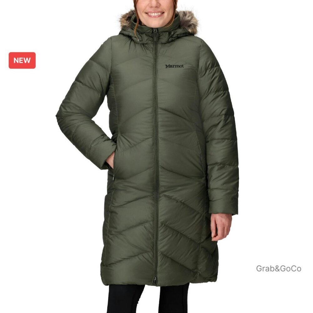 Full Length Down Puffer Coat Classic Chic Winter Parka Water Resistant